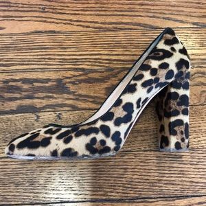 J.Crew Collection Leopard Block Heels